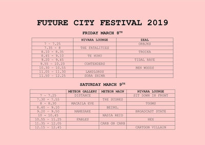 Future City Festival 2019 timetable